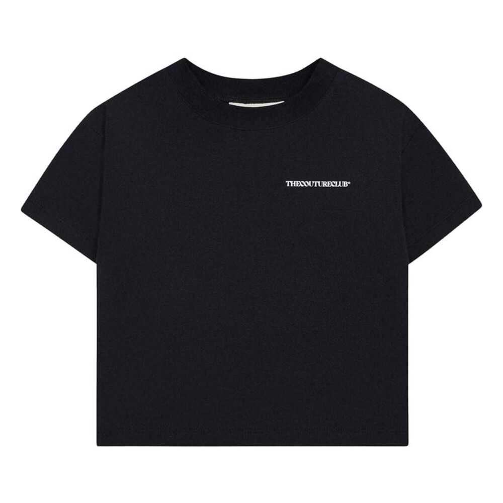 The Couture Club Childrens/Kids Logo Printed Regular T-Shirt / Black